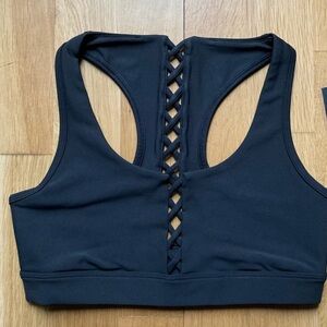 Soul cycle athletica Black Sports Bra